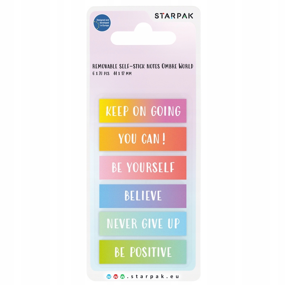 Zakładki Indeksujące Starpak Ombre 44x12mm – Idealne do Biura i Domu