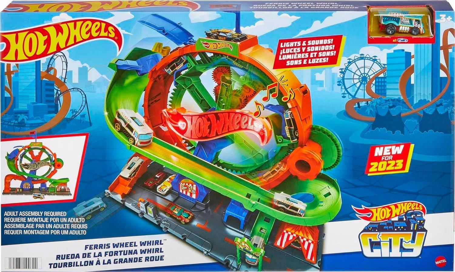 HOT WHEELS CITY ZESTAW TORÓW DIABELSKI MŁYN – Ekscytująca zabawa dla najmłodszych