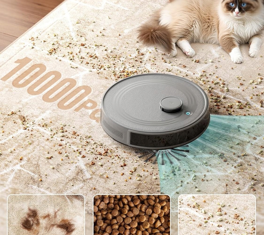 Maksymalna moc ssania 10000Pa – doskonałe czyszczenie na każdej powierzchni