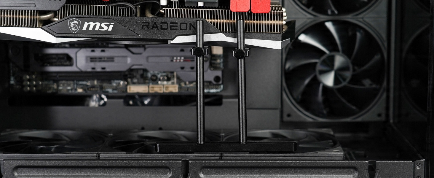 Ruchomy wspornik dla lepszej ochrony karty graficznej