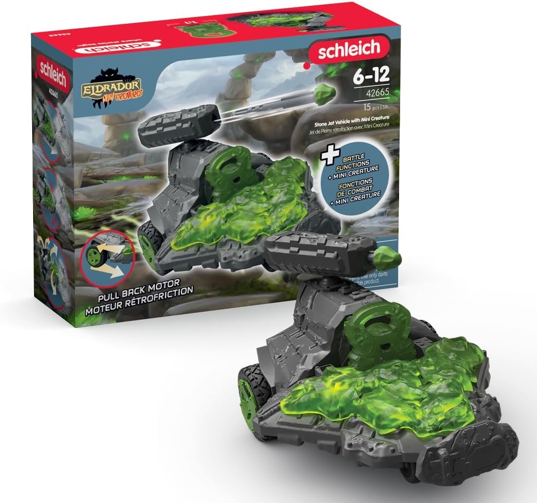 Schleich Stone Jet Vehicle z Mini Stworzeniem – Przygodowa zabawa dla dzieci