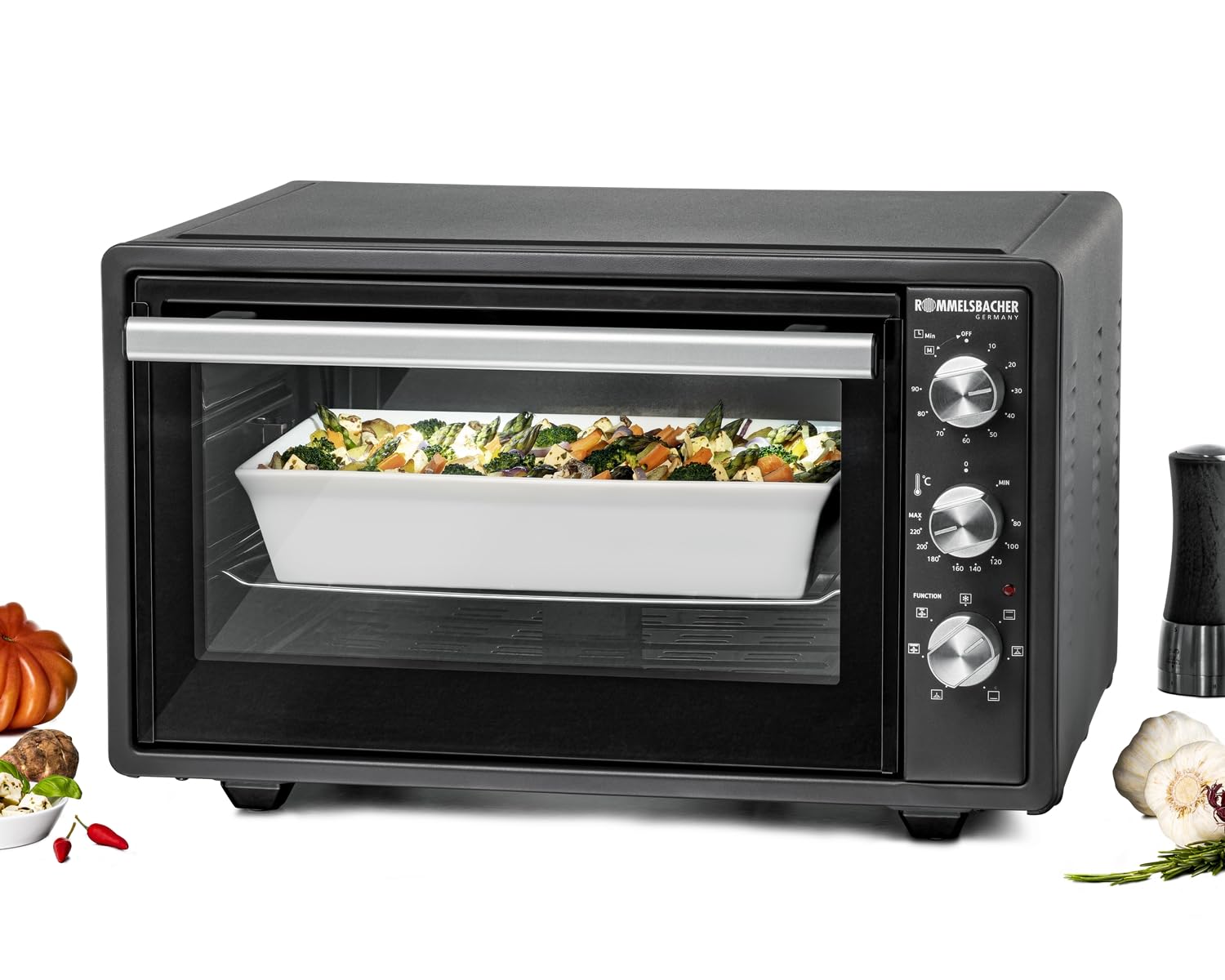 Kompaktowy mini piekarnik o pojemności 37 l