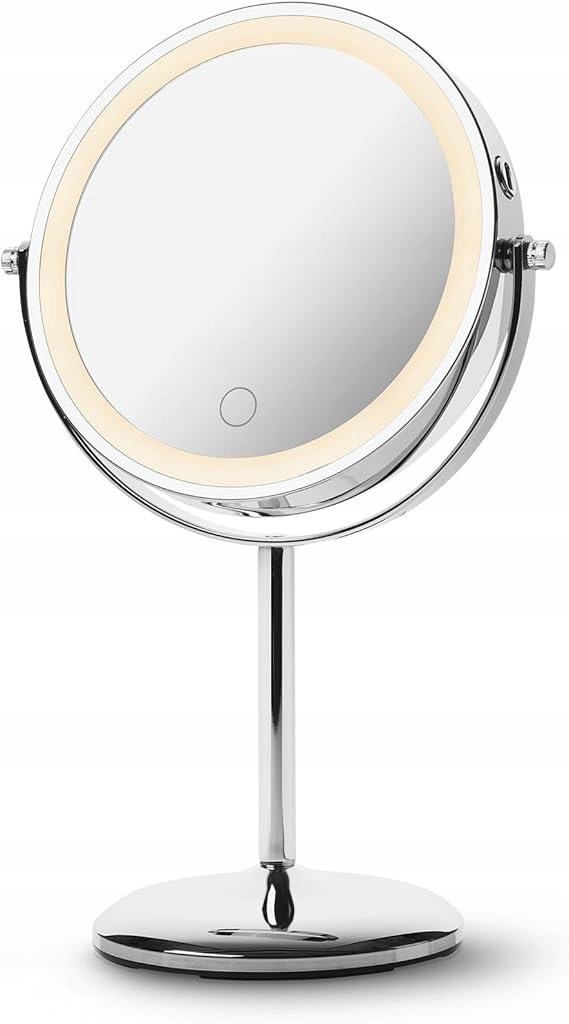 Elegancki design i funkcjonalność – Okrągłe lustro wolnostojące