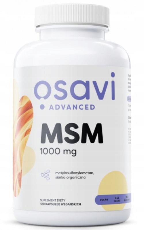 OSAVI Siarka MSM - Metylosulfonylometan 1000 mg – wsparcie zdrowia