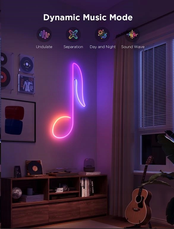 Synchronizacja z muzyką – Efekty świetlne pulsujące w rytm dźwięków