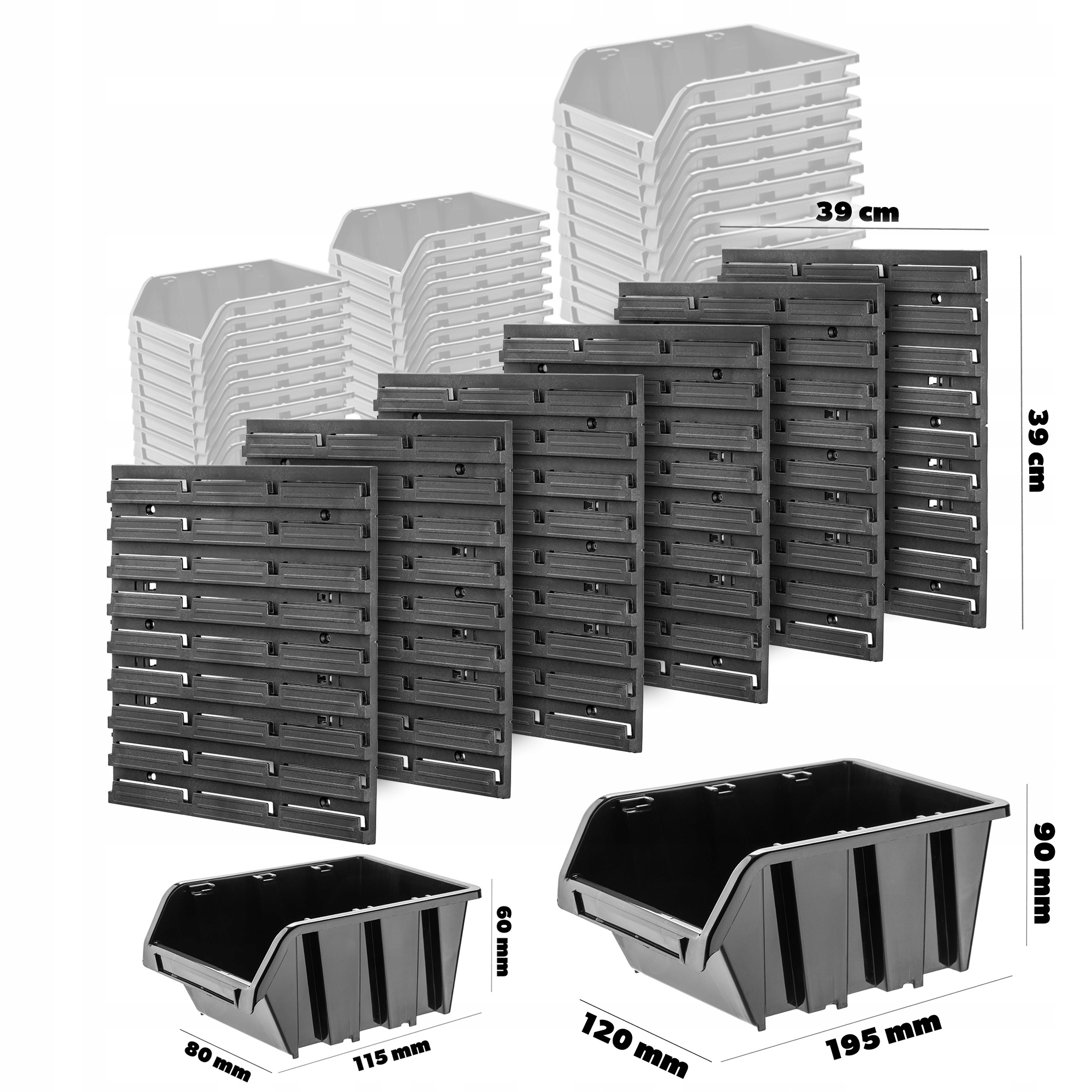 Pojemne kuwety warsztatowe dla drobnych akcesoriów