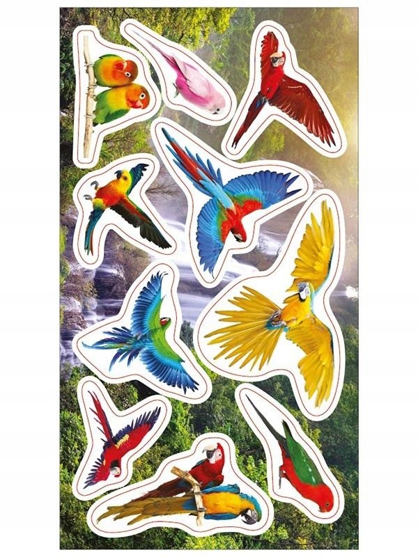 Zestaw 10 kolorowych naklejek do dekoracji