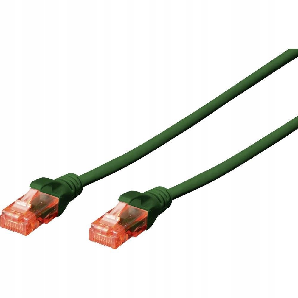 Kabel krosowy Digitus U-UTP Cat6 LSZH 0.5m zielony* – Wysoka jakość połączeń sieciowych