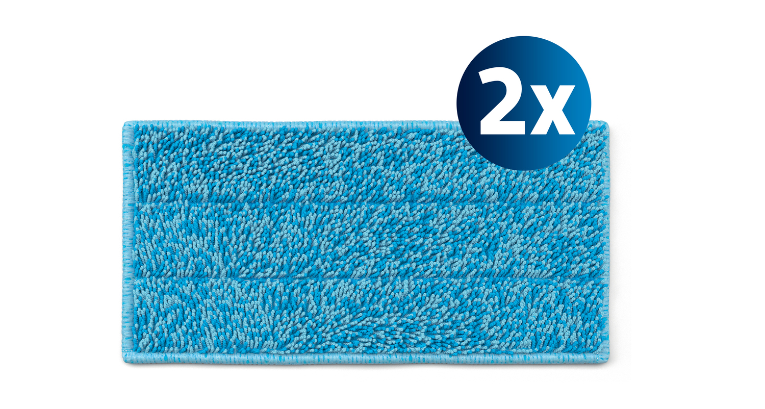 Dwie wkładki z mikrofibry dla skutecznego czyszczenia