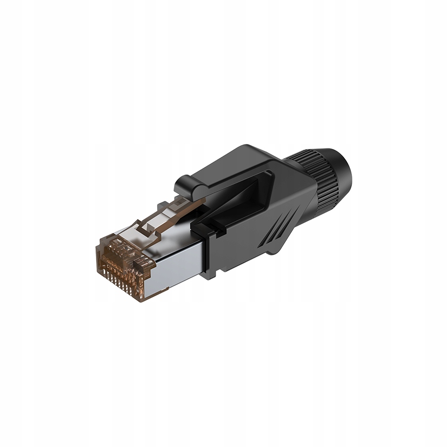 Wtyk typu RJ45 z osłoną Roxtone RJ45C5E-PH-OG – Idealne rozwiązanie do kabli sieciowych