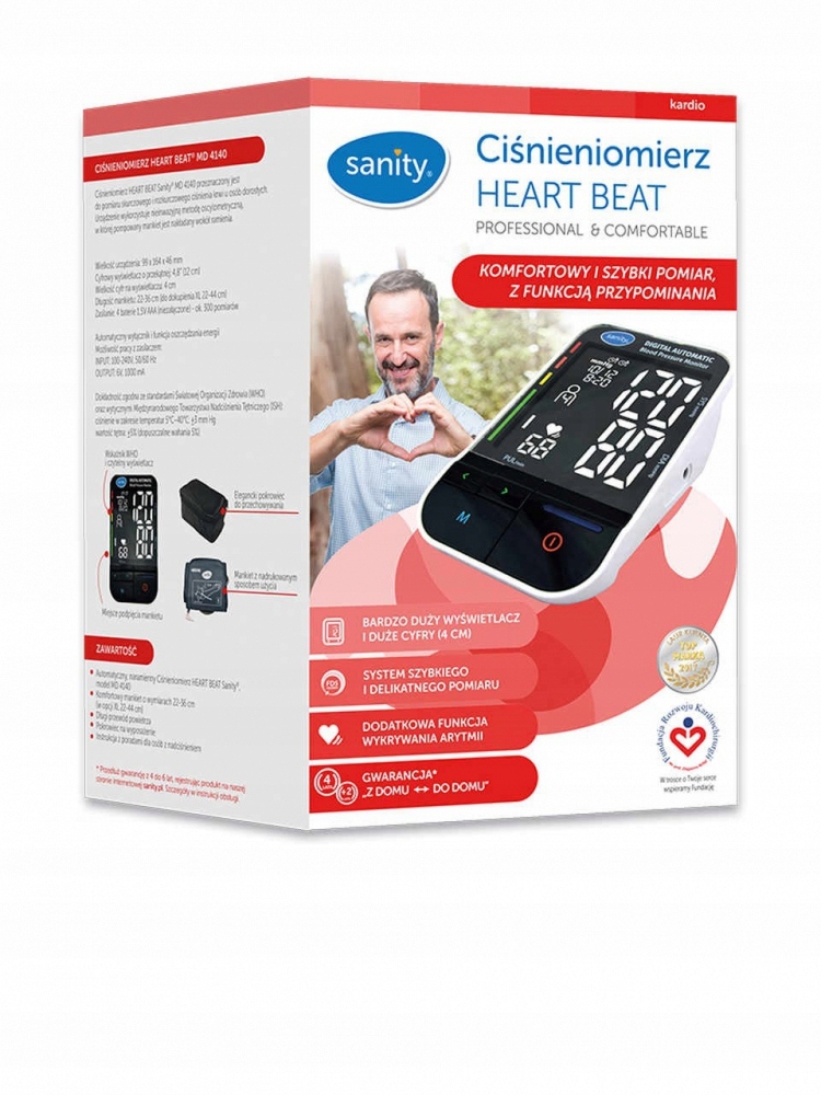 Ciśnieniomierz Heart Beat Sanity MD 4140 – Twoje zdrowie w zasięgu ręki