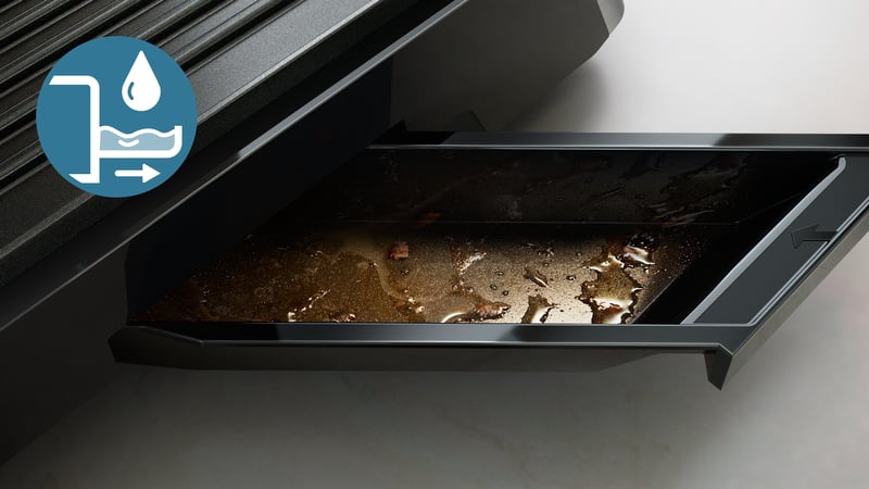 Funkcja odprowadzania tłuszczu – Zdrowe grillowanie