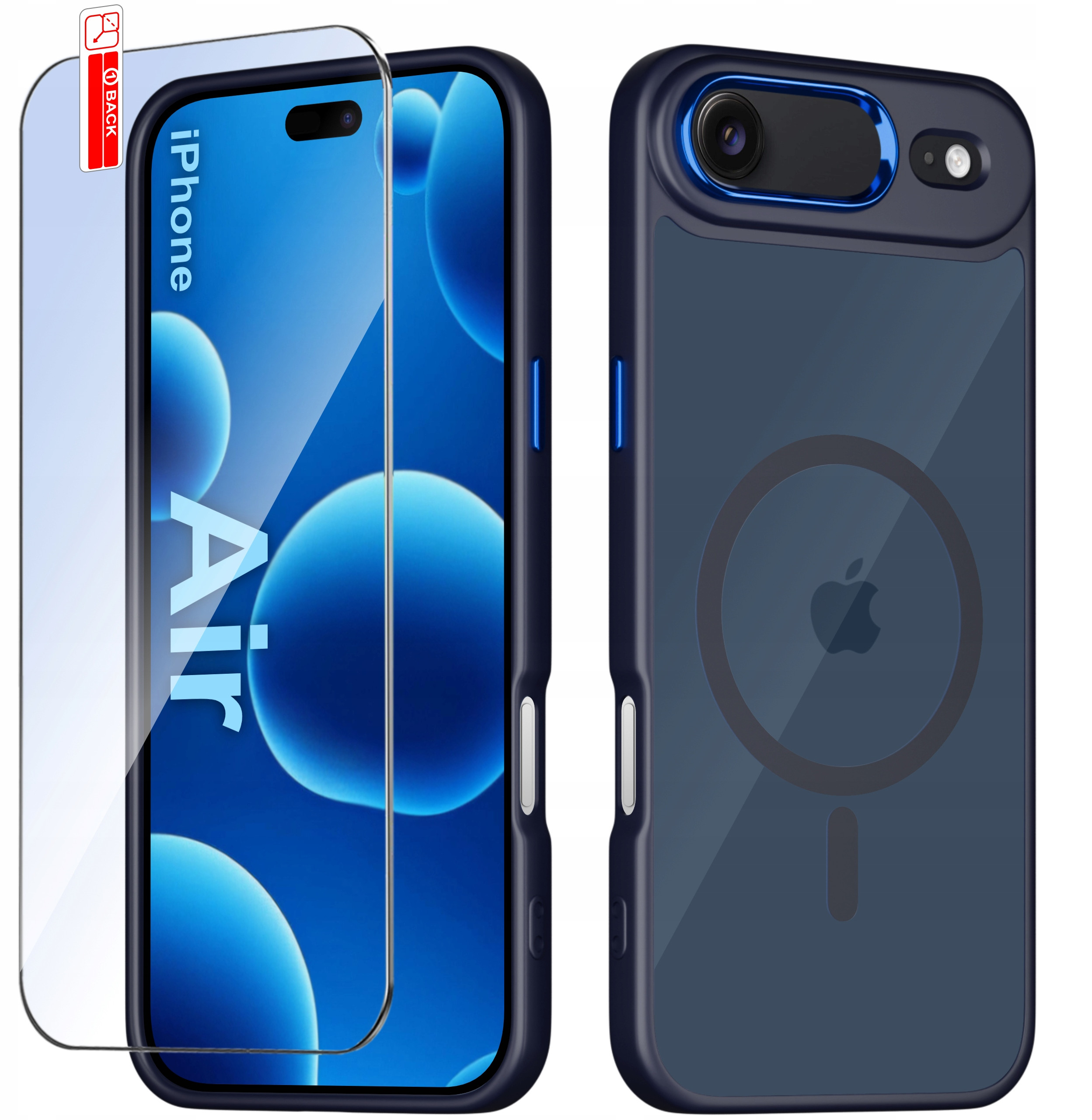 Etui do iPhone Air CASE do MagSafe MATOWE Magnetyczne PREMIUM + Szkło 9H – Ochrona i styl w jednym