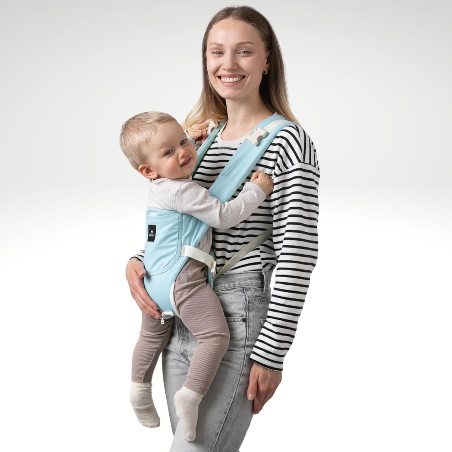 Nosidełko dla Dziecka 9w1 Nosidło Ergonomiczne Biodrowe 100% Bawełna Maksymalna waga dziecka 15 kg