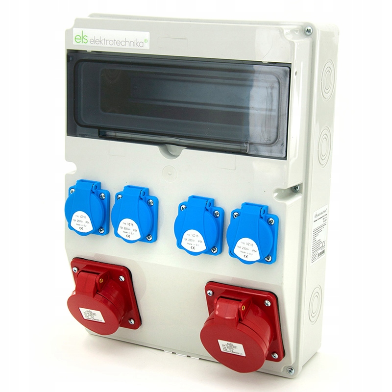 Rozdzielnica budowlana ELS Elektrotechnika 32A/5 + 16A/5 + 4xGS 230V – Niezawodne zasilanie w każdym miejscu