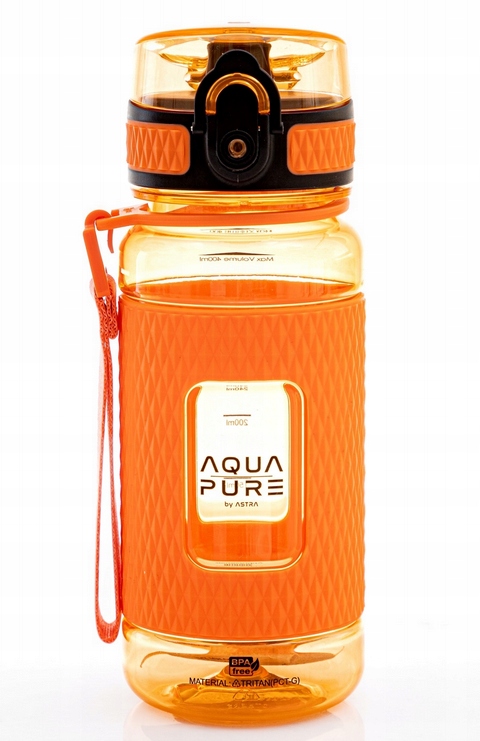 Bidon Astra Aqua Pure 400ml – Neonowa pomarańcz dla aktywnych