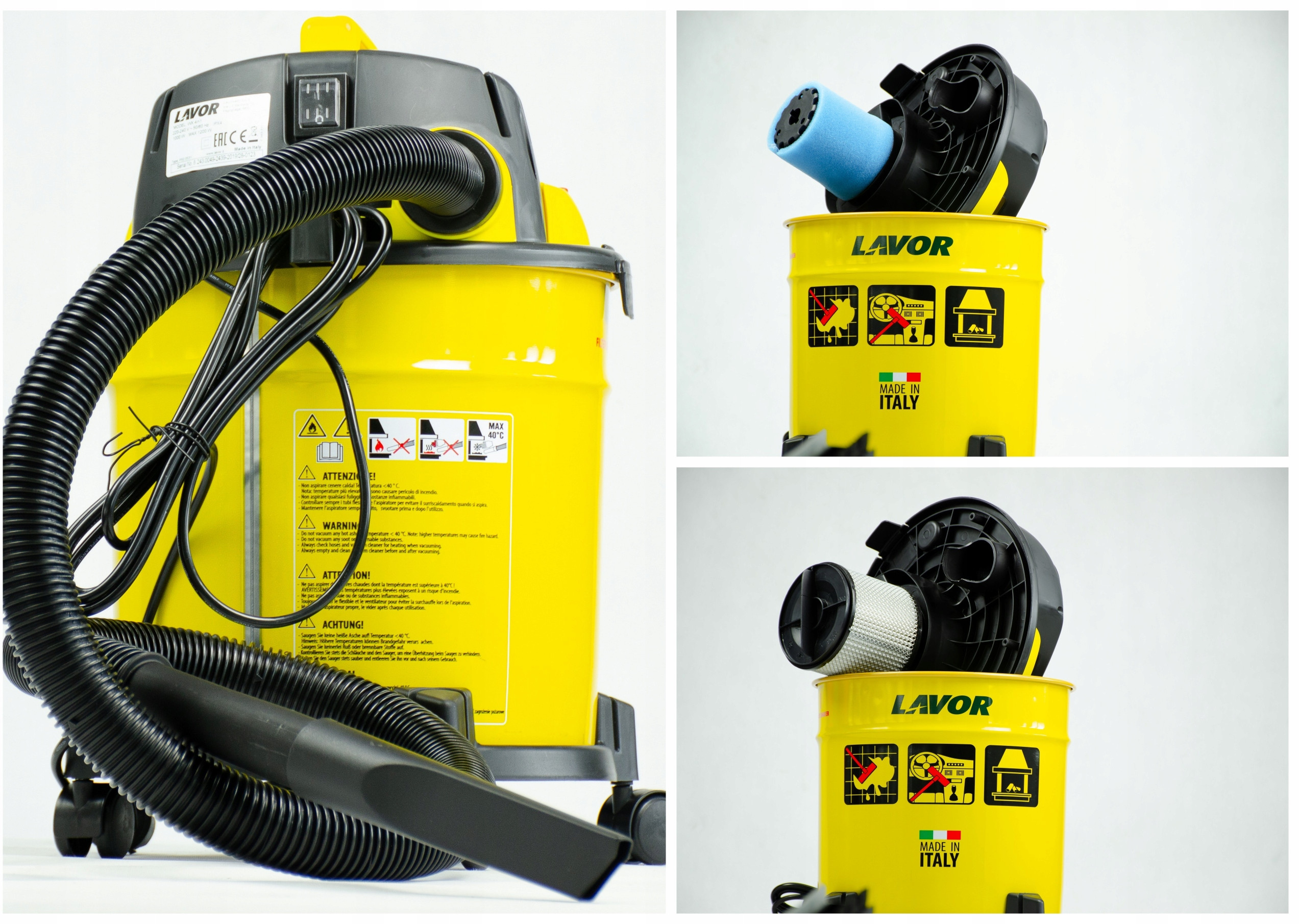 Funkcjonalność 4w1 – Odkurzanie, wydmuchiwanie, zbieranie wody i popiołu