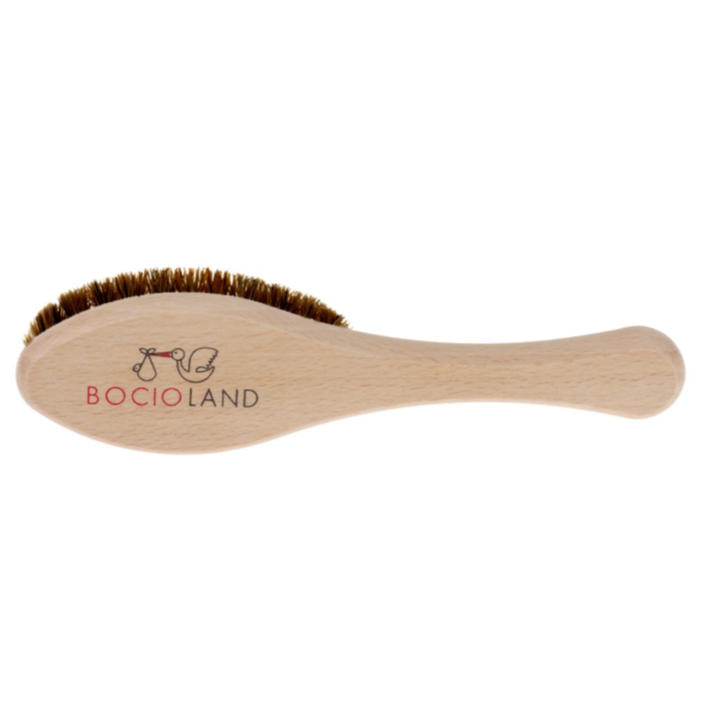 2506 Szczotka do Włosów Drewniana Konina Elipsa BL250 – Naturalna pielęgnacja dla Twojego dziecka