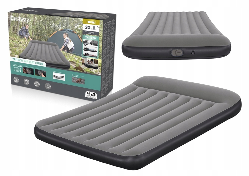 Materac Dmuchany Dwuosobowy 150 x 203 x 30 cm Bestway 671BS – Komfort na każdą podróż