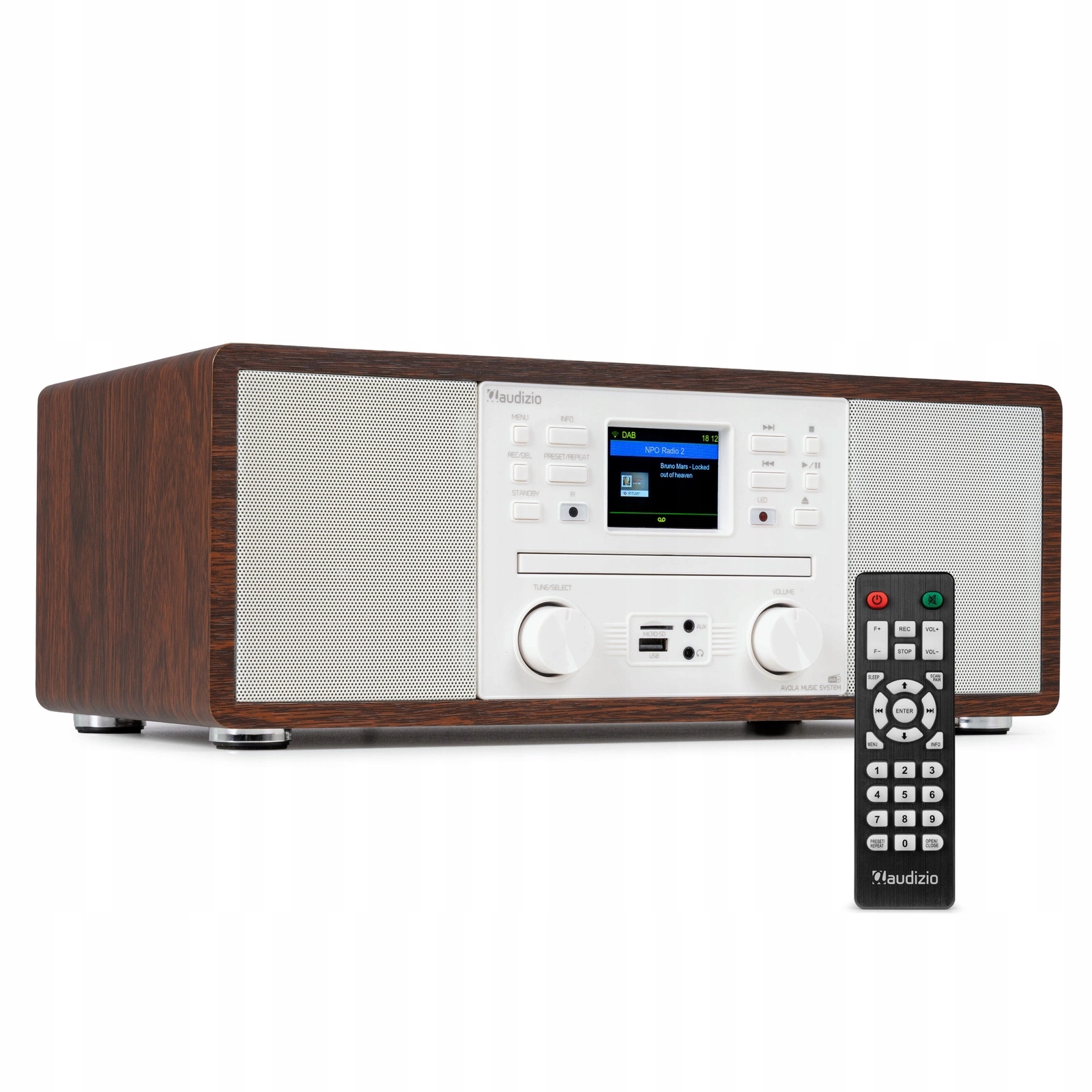 Radio internetowe Avola CD/BT/DAB+/WIFI – Muzyczny system w nowoczesnym drewnie
