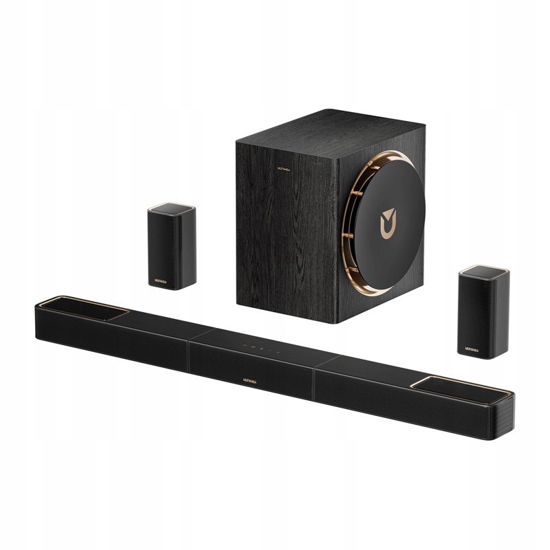 System dźwięku przestrzennego 5.1.4 z Dolby Atmos