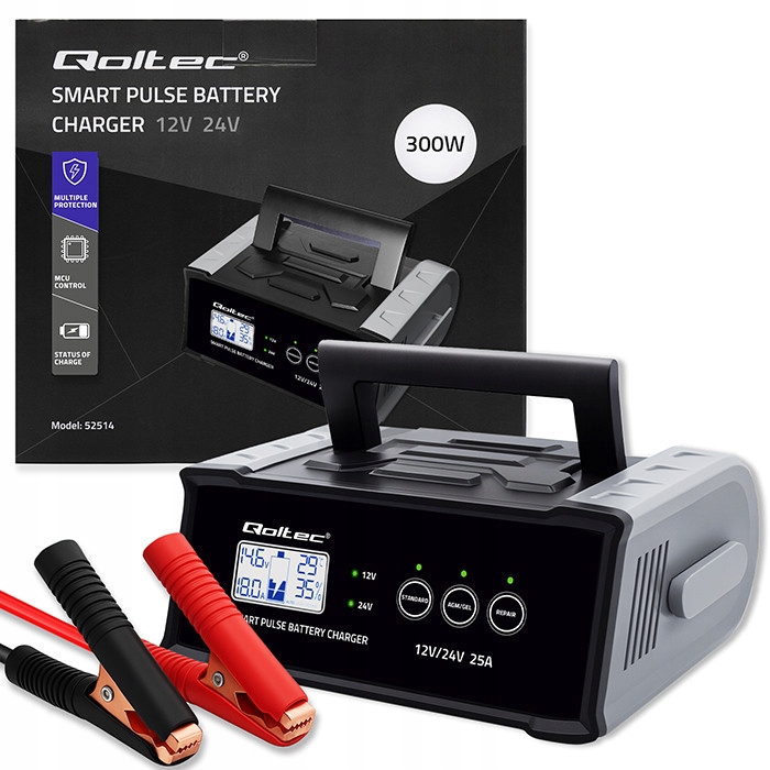 Ładowarka inteligentna mikroprocesorowa 12V 24V 25A – Nowoczesne rozwiązanie dla Twojego akumulatora