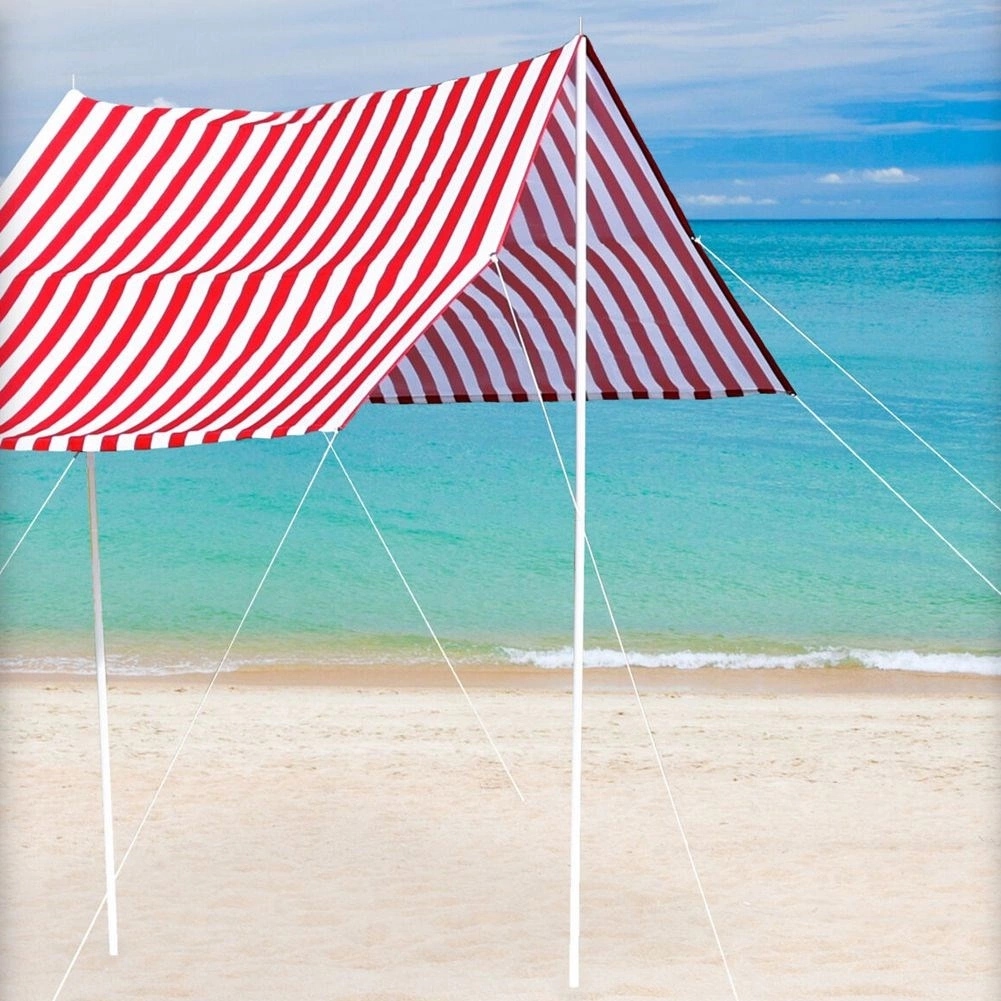 Baldachim plażowy podwójny 165x297x170 cm – Idealna ochrona na plaży