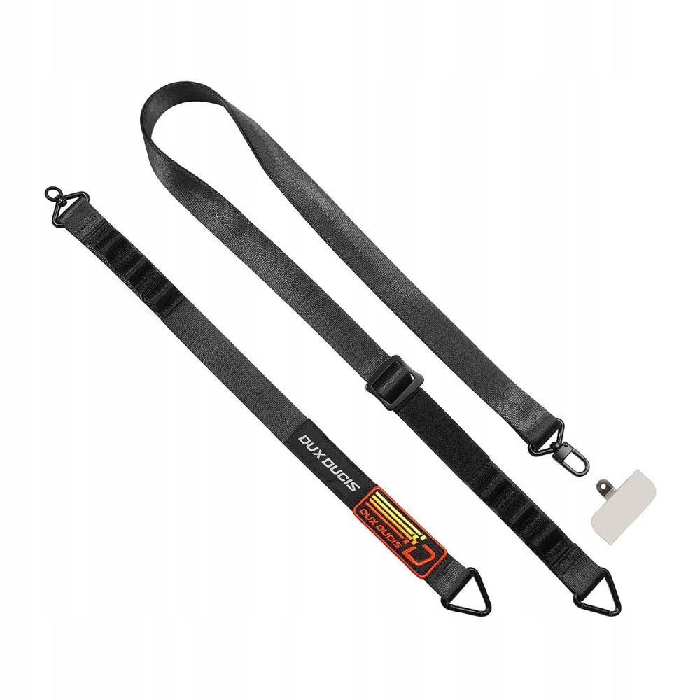 DUX DUCIS Outdoor Cross Body – Wygodna smycz do telefonu w kolorze czarnym