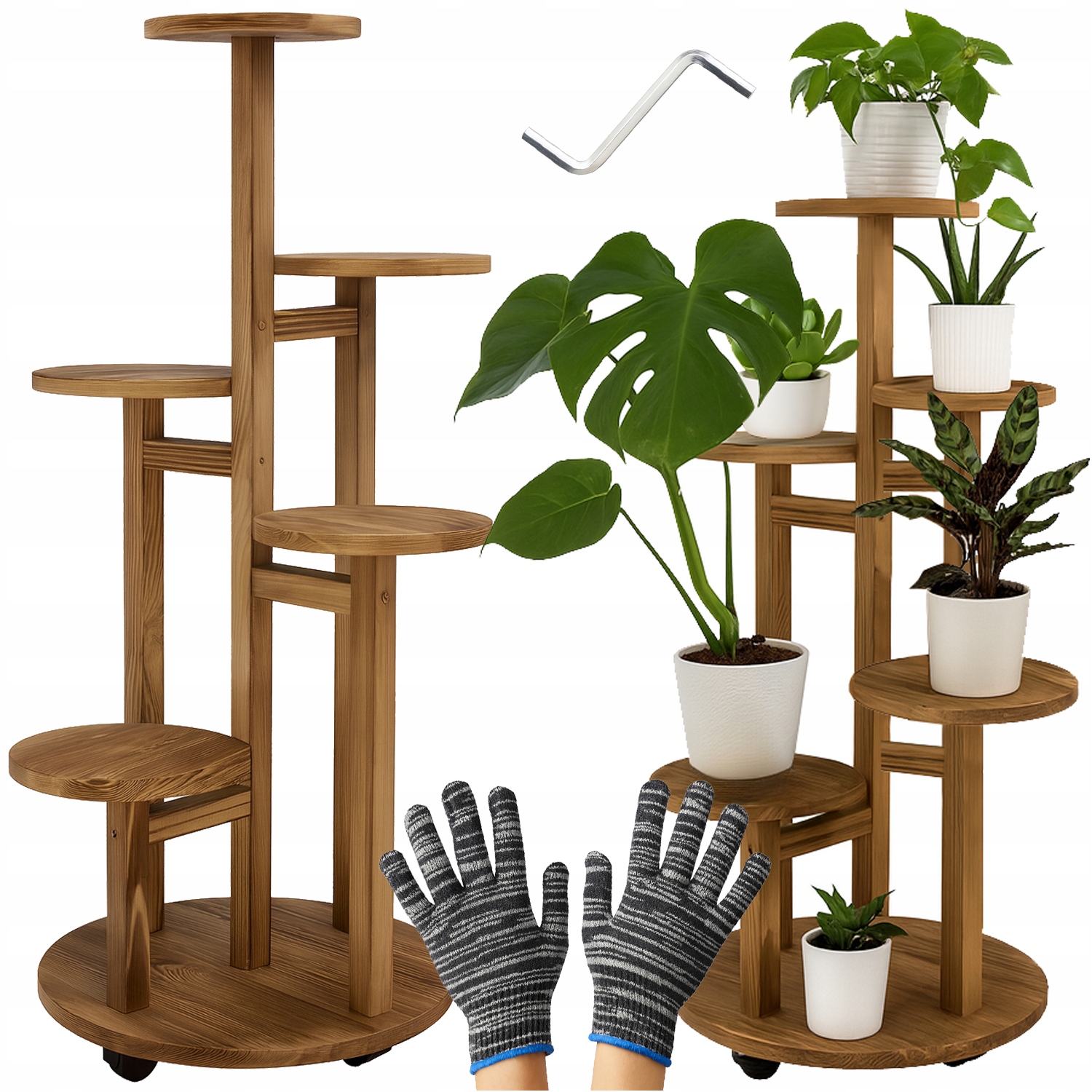 Kwietnik stojący 86 cm Ruhhy 26041 – Elegancka ekspozycja roślin w Twoim domu