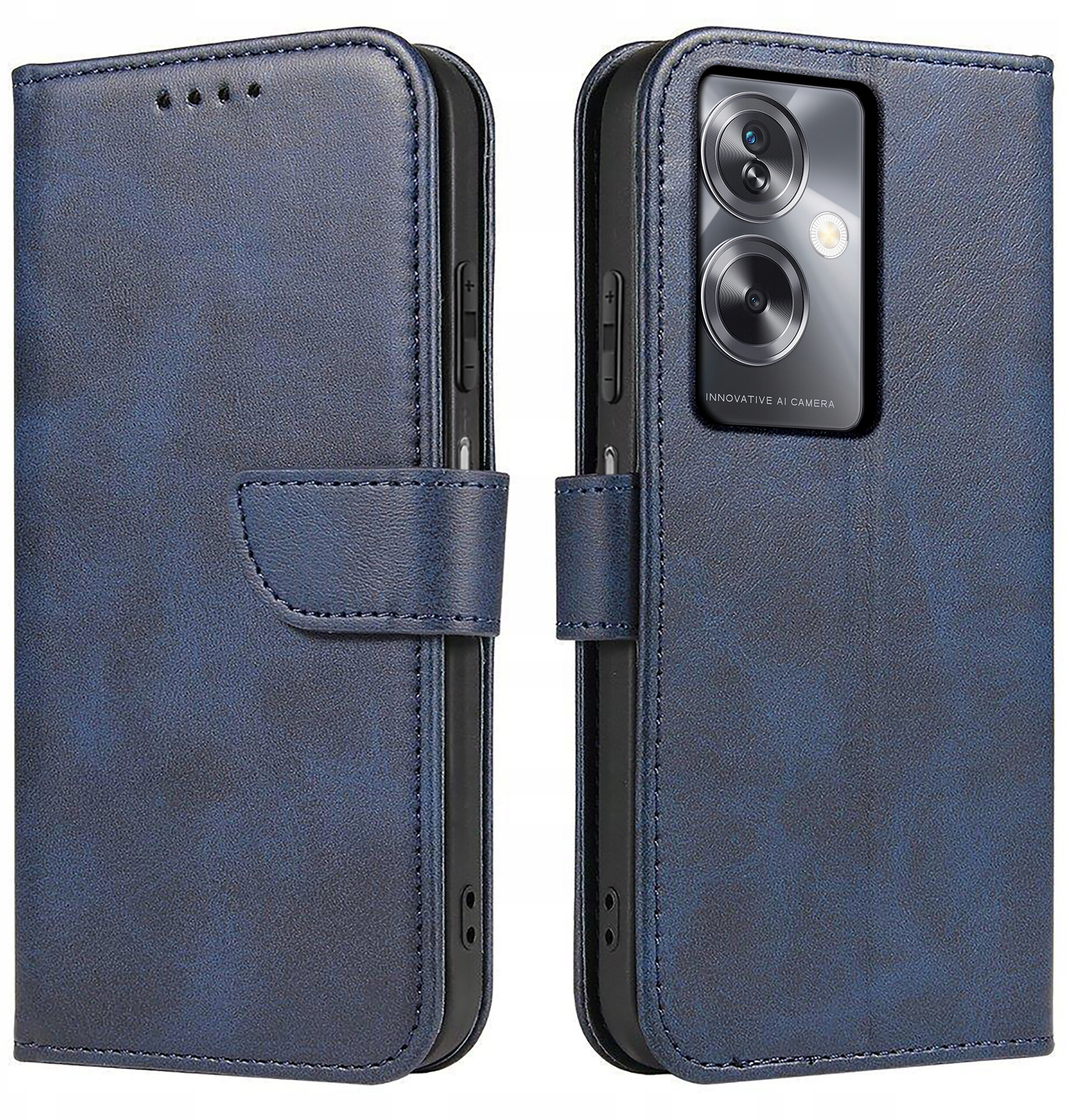 Etui do Oppo A79 5G Skórzane PORTFEL SKIN CASE + Szkło Hartowane
