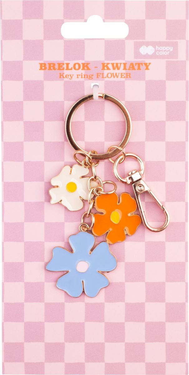 Brelok Bloom kwiatki HAPPY COLOR – Urokliwy dodatek do torebki