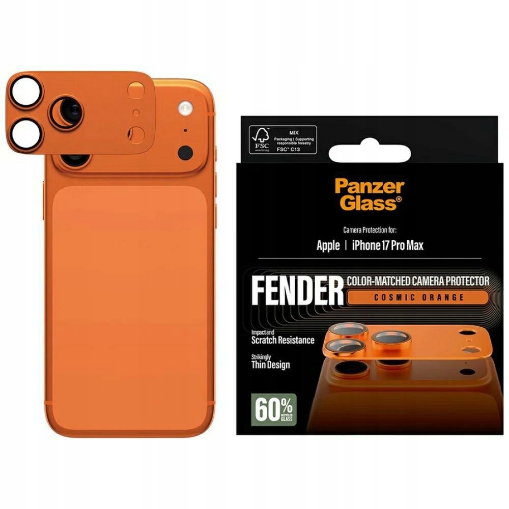 Szkło hartowane PanzerGlass Fender Camera Protector do iPhone 17 Pro Max – Ochrona na najwyższym poziomie