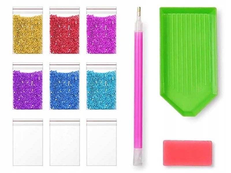 Zestaw zawiera wszystko, co potrzebne do stworzenia dzieła