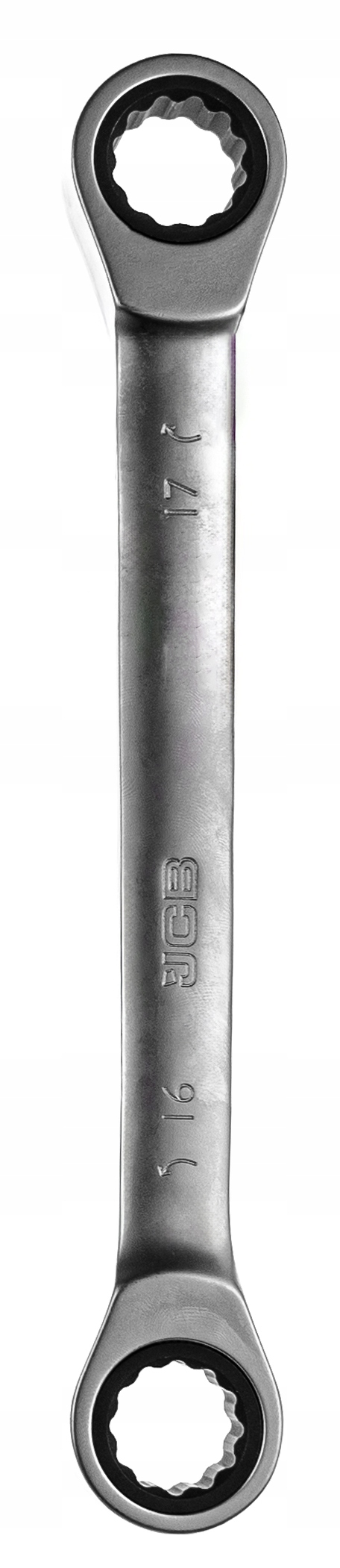 Klucz oczkowy dwustronny z grzechotką JCB 16x17mm – Niezbędne narzędzie dla każdego majsterkowicza