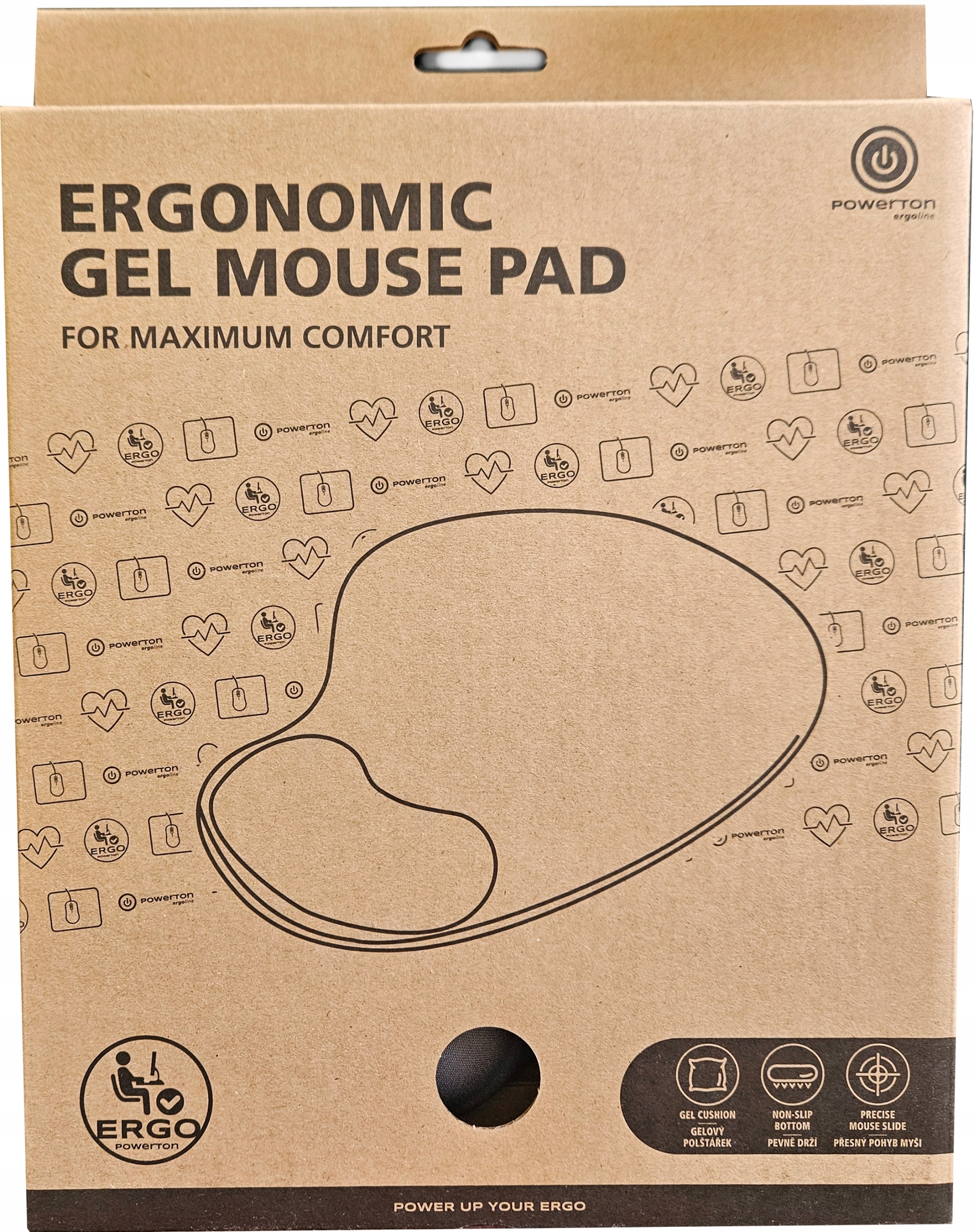 Podkładka pod mysz żelowa mini ciemnoniebieska – Komfort i ergonomia w pracy