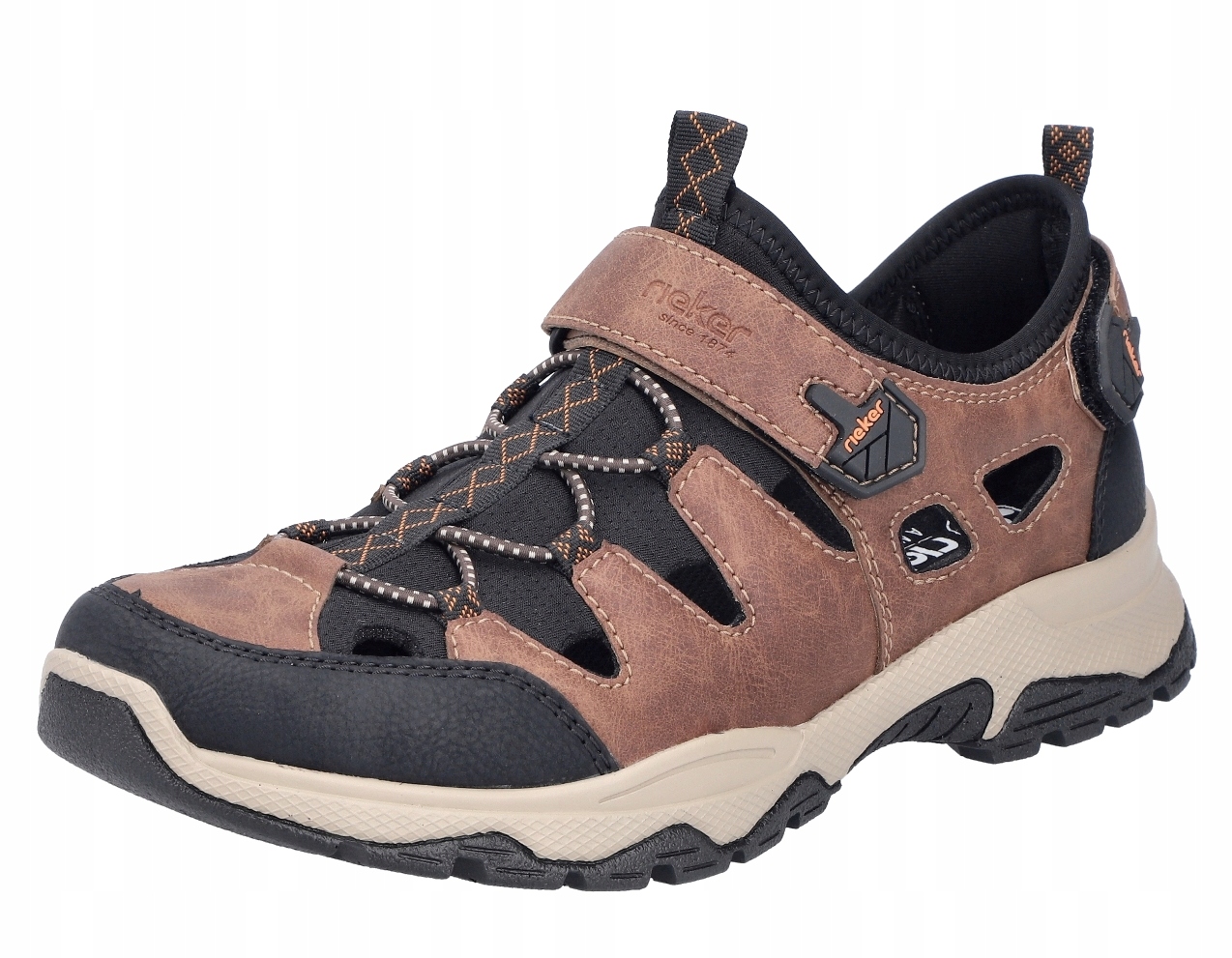 Rieker Sandals B8375-90 Brązowe 43 – Komfort i styl na każdą okazję