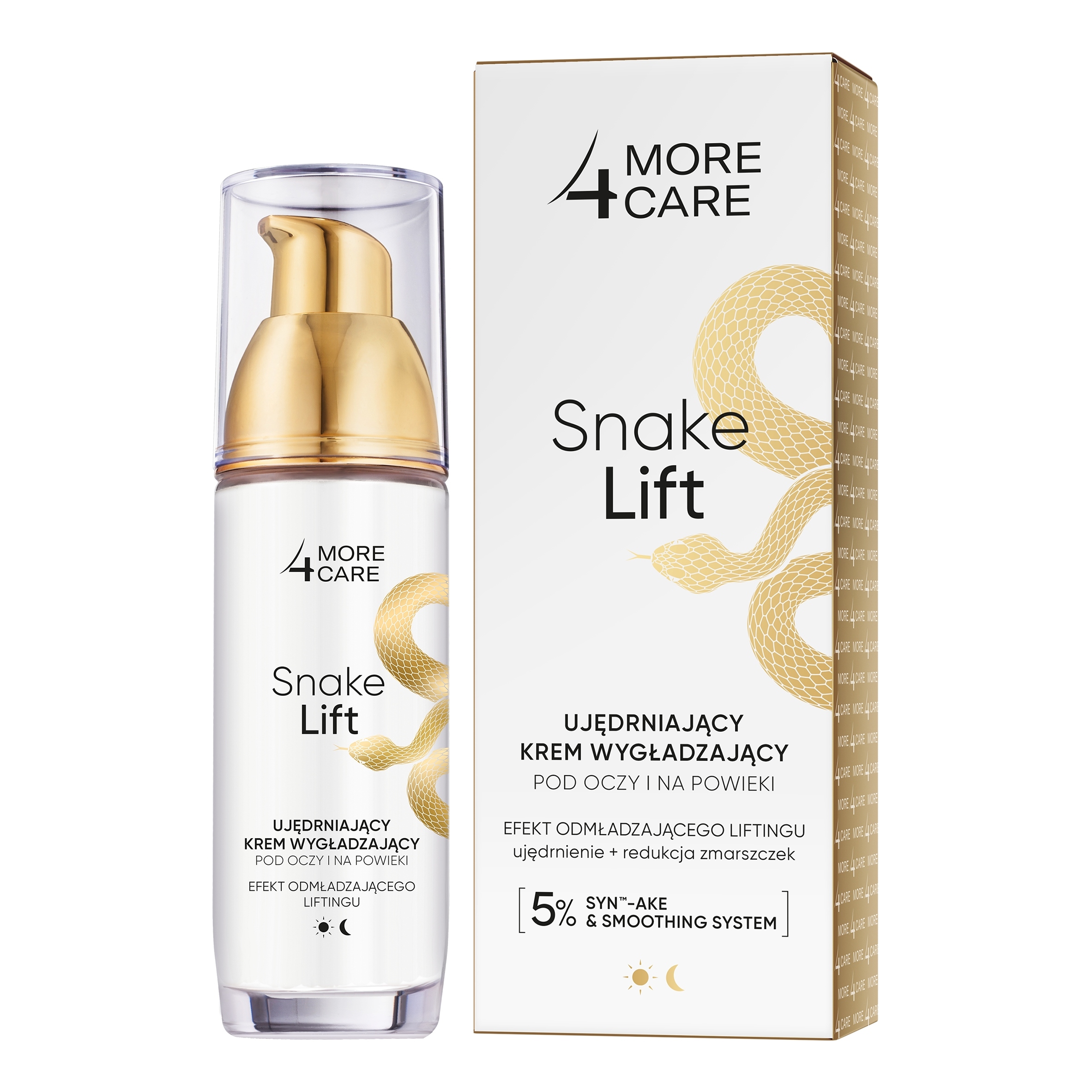 More4Care Snake Lift – Ujędrniający Krem Wygładzający pod Oczy i na Powieki 35ml