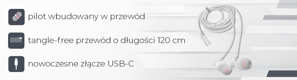 Nowoczesne złącze USB-C i wbudowany mikrofon