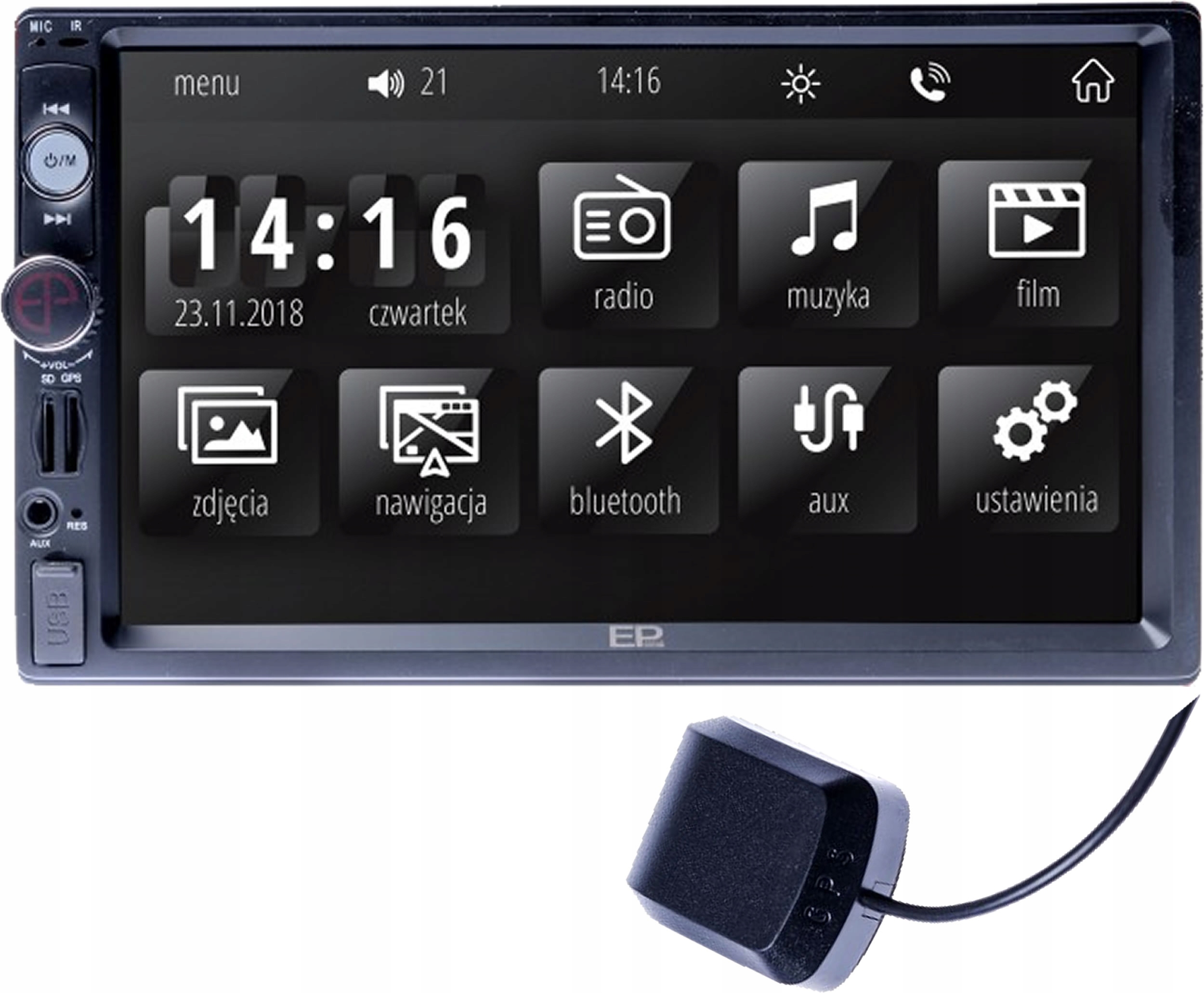 Dotykowy ekran 7'' – Wygodne sterowanie i wyświetlanie