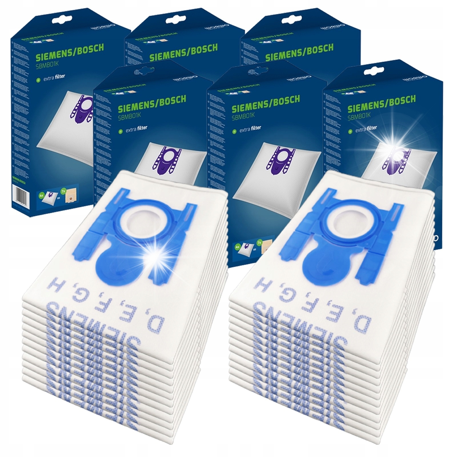 Worki do odkurzacza Bosch/Siemens SBMB01K – 24 sztuki dla Twojego komfortu