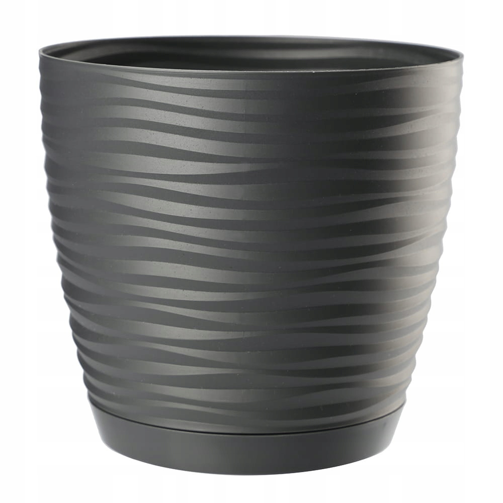 Doniczka Sahara Petit 15 cm antracyt – Stylowy element dekoracyjny do Twojego wnętrza