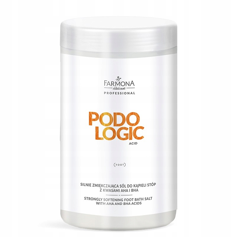 PODOLOGIC ACID – Silnie zmiękczająca sól do kąpieli stóp z kwasami AHA i BHA 1500g