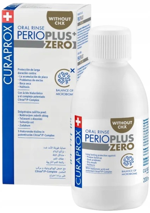 Perio Plus Zero CHX – Płyn do płukania jamy ustnej 200 ml dla zdrowych zębów
