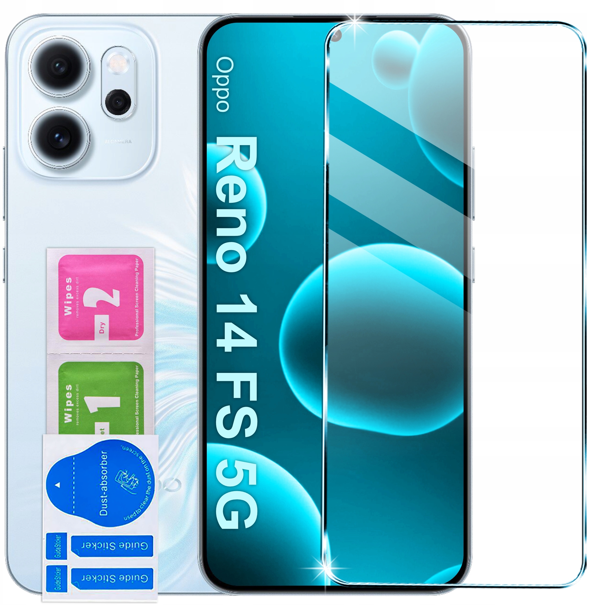 Szkło Hartowane 9H Szybka Ochronna do Oppo Reno 14 FS|14F 5G|14 5G – Najlepsza ochrona dla Twojego ekranu