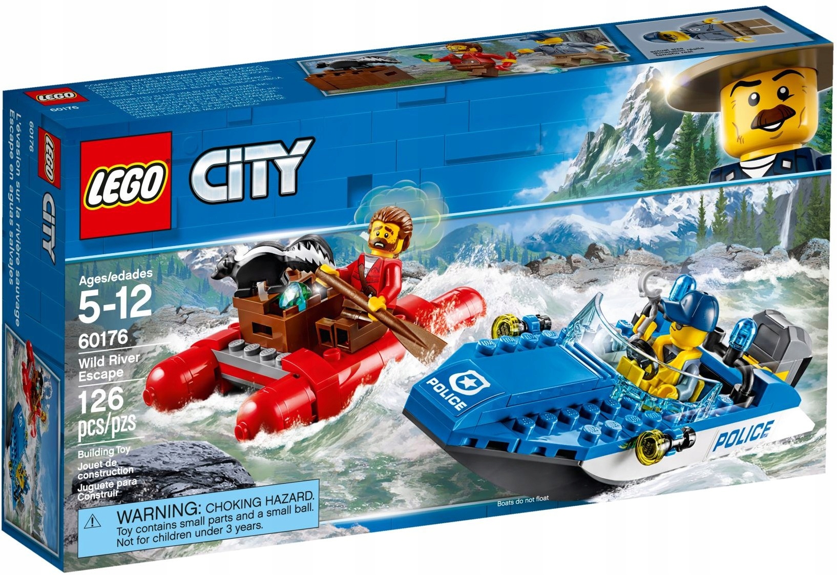 LEGO City Ucieczka rzeką 60176 – Ekscytujący pościg rzeką