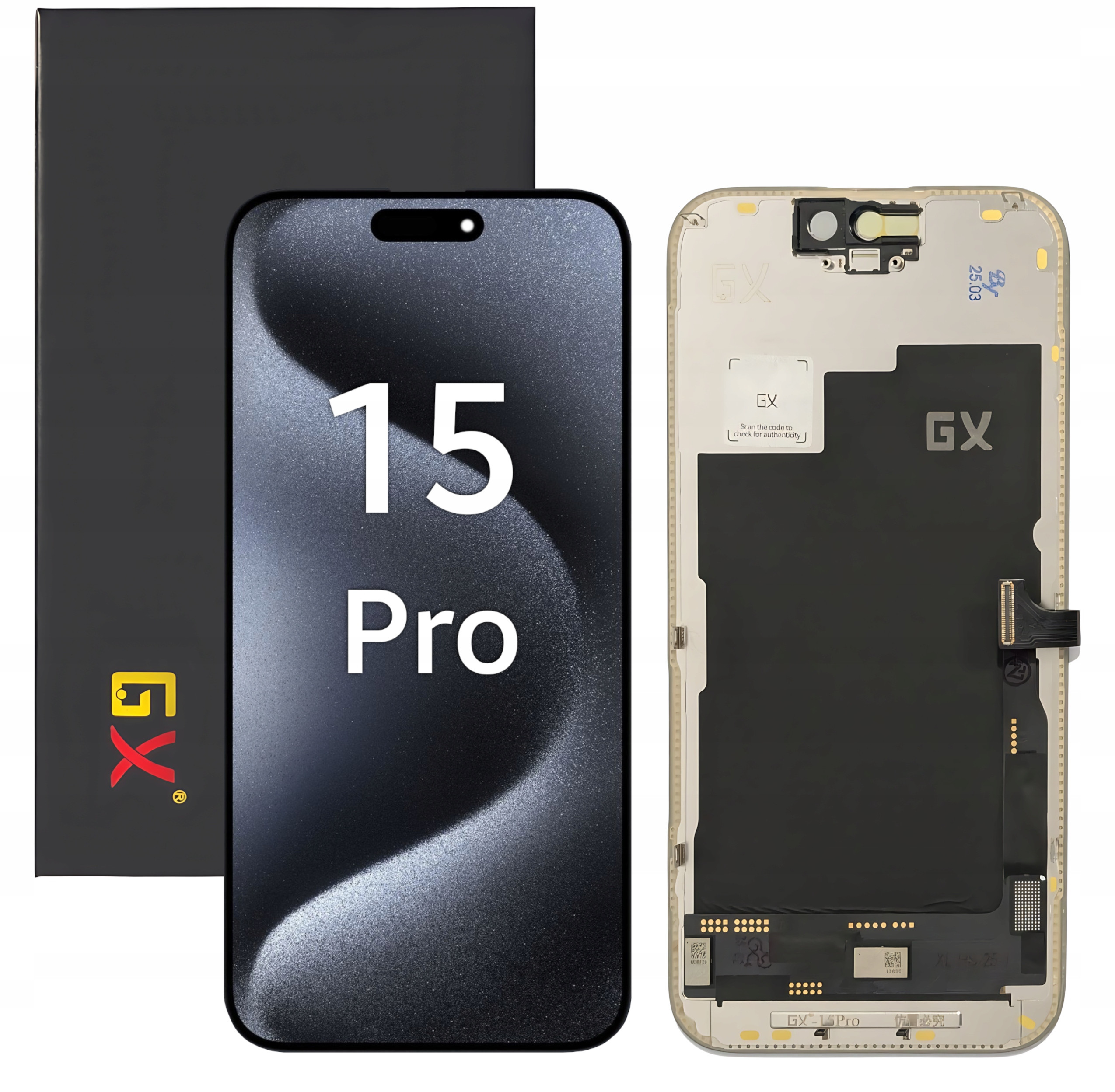 Wyświetlacz LCD do Apple iPhone 15 Pro GX OLED – Wysoka jakość i niezawodność