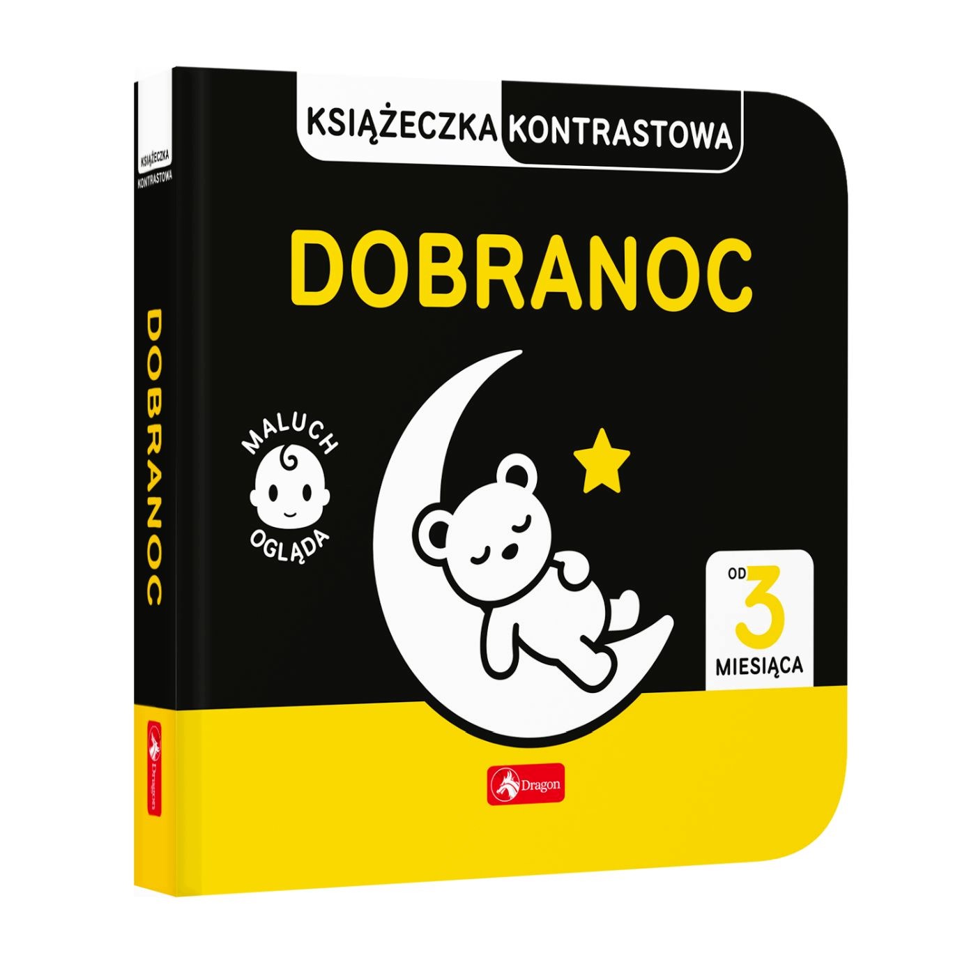 Książeczka kontrastowa Dobranoc – Idealna pierwsza książeczka dla maluszka