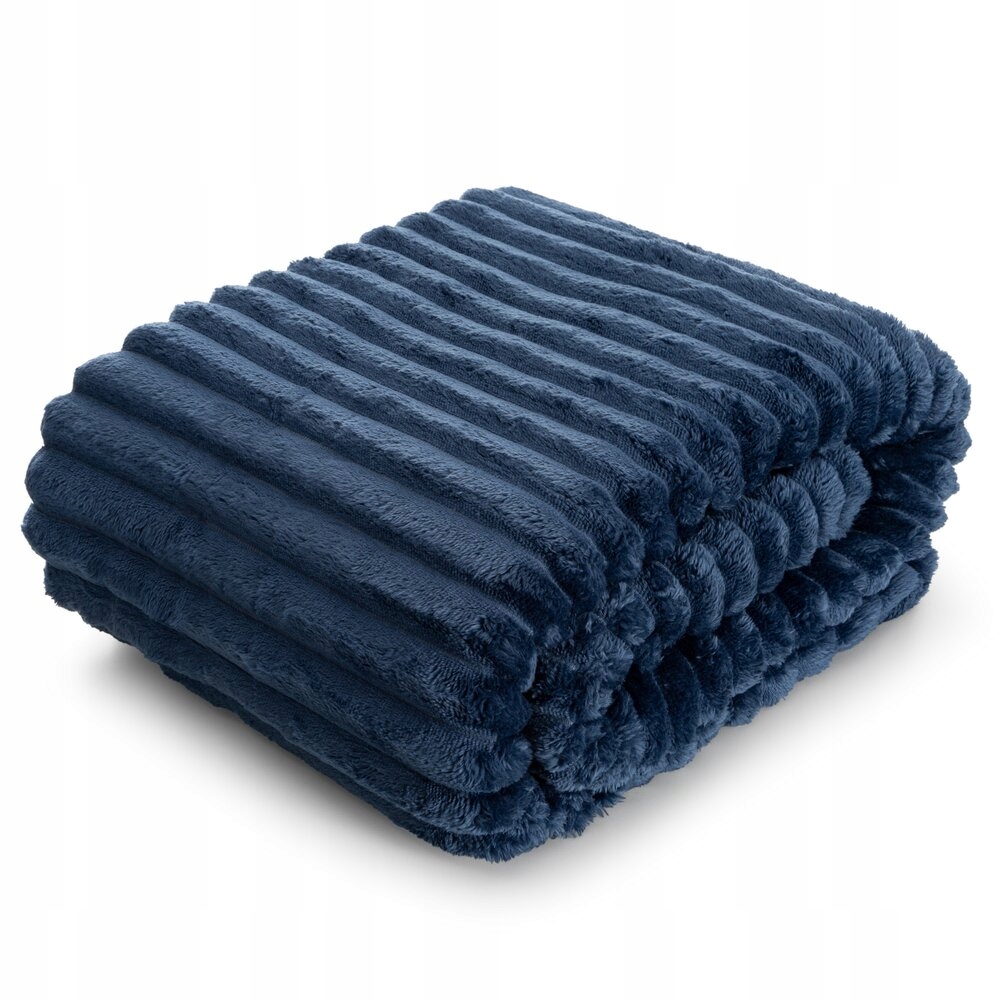 Koc D91 Soft 200 x 220 cm Granatowy – Komfort i elegancja w Twoim domu