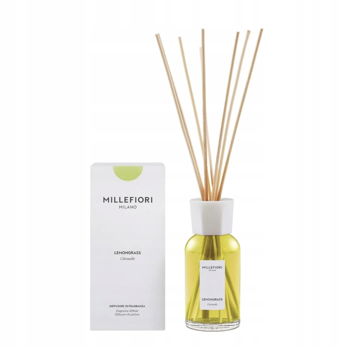 Pałeczki zapachowe Millefiori 250ml Lemon Grass – Odśwież swoje wnętrze