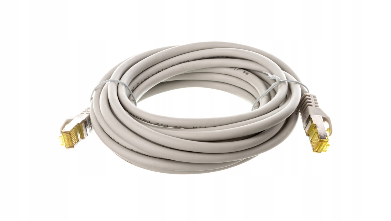 Kabel RJ-45/RJ-45, kat. 7, S/FTP, szary, 5m – Wysoka jakość połączenia sieciowego